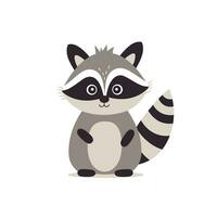 Raccoon Vector Cute Raccoon Cartoon Symbol