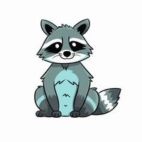 Raccoon Vector Cute Raccoon Cartoon Symbol