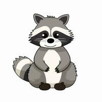 Raccoon Vector Cute Raccoon Cartoon Symbol