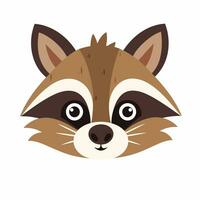 Raccoon Vector Cute Raccoon Cartoon Symbol