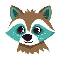 Raccoon Vector Cute Raccoon Cartoon Symbol