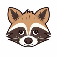 Raccoon Vector Cute Raccoon Cartoon Symbol