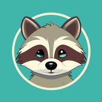 Raccoon Vector Cute Raccoon Cartoon Symbol