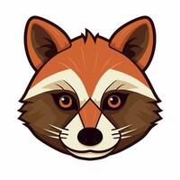 Raccoon Vector Cute Raccoon Cartoon Symbol