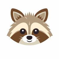 Raccoon Vector Cute Raccoon Cartoon Symbol