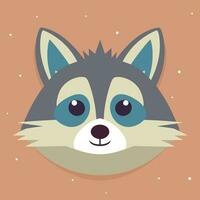 Raccoon Vector Cute Raccoon Cartoon Symbol