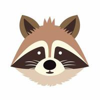 Raccoon Vector Cute Raccoon Cartoon Symbol