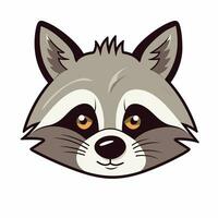 Raccoon Vector Cute Raccoon Cartoon Symbol