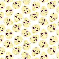 halloween skull emotion color scary pattern vector photo