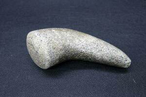 Pestle and mortar from white stone photo