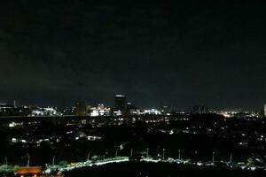 View of the urban night scene photo