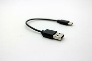 Black type c data cable photo