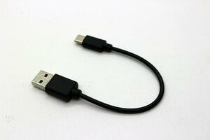 Black type c data cable photo