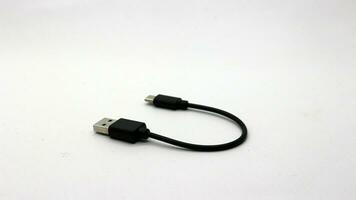 Black type c data cable photo