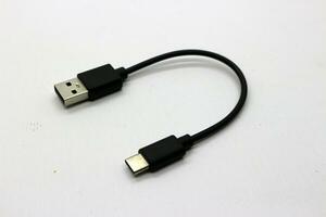 Black type c data cable photo