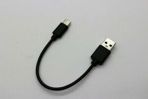 Black type c data cable photo