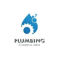 Plumbing logo vector design business template element design