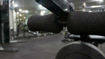 Sports equipment in a clean gym photo