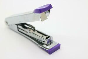 purple iron stapler photo
