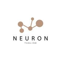 Neuron Logo, Cel Dna Network Vector, And Particle Technology, Simple Illustration Template Design vector