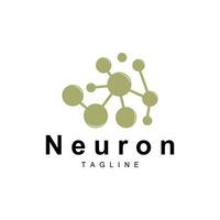 Neuron Logo, Cel Dna Network Vector, And Particle Technology, Simple Illustration Template Design vector