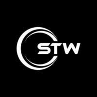 STW Logo Design, Inspiration for a Unique Identity. Modern Elegance and Creative Design. Watermark Your Success with the Striking this Logo. vector