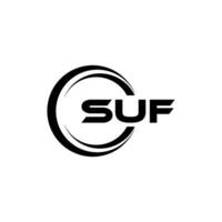 suf logo diseño, inspiración para un único identidad. moderno elegancia y creativo diseño. filigrana tu éxito con el sorprendentes esta logo. vector