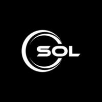 SOL Logo Design, Inspiration for a Unique Identity. Modern Elegance and Creative Design. Watermark Your Success with the Striking this Logo. vector