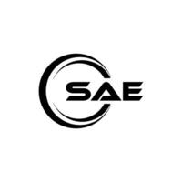 SAE Logo Design, Inspiration for a Unique Identity. Modern Elegance and Creative Design. Watermark Your Success with the Striking this Logo. vector