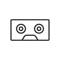 cassette icon vector