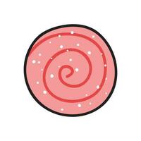 Candy vector illustration in doodle style. Isolated on white background.