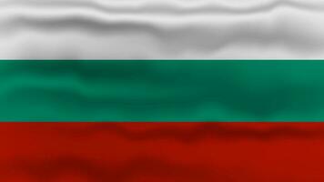 Bulgarian flag waving with background. Vector illustration