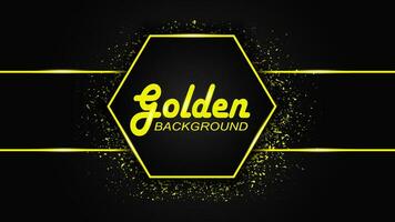 abstract gold with rough texture isolated on dark background. Vector design element, illustration, eps 10.