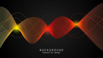 Abstract wave element for design. Vector illustration