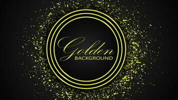 abstract gold with rough texture isolated on dark background. Vector design element, illustration, eps 10.