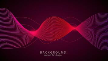 Abstract wave element for design. Vector illustration