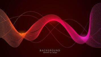 Abstract wave element for design. Vector illustration