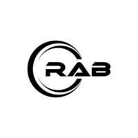 rab logo diseño, inspiración para un único identidad. moderno elegancia y creativo diseño. filigrana tu éxito con el sorprendentes esta logo. vector