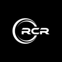 rcr logo diseño, inspiración para un único identidad. moderno elegancia y creativo diseño. filigrana tu éxito con el sorprendentes esta logo. vector