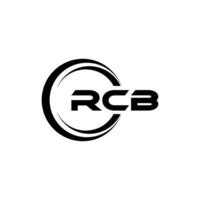 RCB logo diseño, inspiración para un único identidad. moderno elegancia y creativo diseño. filigrana tu éxito con el sorprendentes esta logo. vector