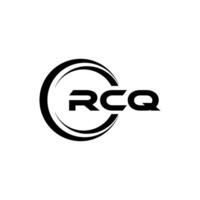 RCQ Logo Design, Inspiration for a Unique Identity. Modern Elegance and Creative Design. Watermark Your Success with the Striking this Logo. vector