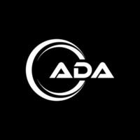 ADA Logo Design, Inspiration for a Unique Identity. Modern Elegance and Creative Design. Watermark Your Success with the Striking this Logo. vector