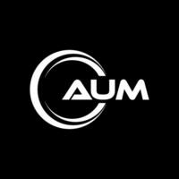 AUM Logo Design, Inspiration for a Unique Identity. Modern Elegance and Creative Design. Watermark Your Success with the Striking this Logo. vector