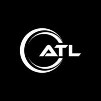 atl logo diseño, inspiración para un único identidad. moderno elegancia y creativo diseño. filigrana tu éxito con el sorprendentes esta logo. vector