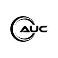 auc logo diseño, inspiración para un único identidad. moderno elegancia y creativo diseño. filigrana tu éxito con el sorprendentes esta logo. vector