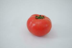 tomato on a white background, close-up, isolated. photo