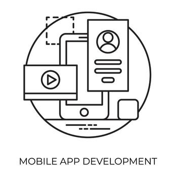 icono plano de desarrollo web vector