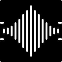 solid icon for frequency vector