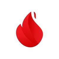 Modern fire flame logo Vector Icon