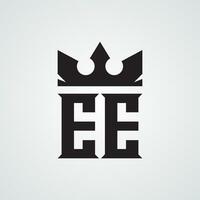 Modern EE logo Design Template. Royalty-free Vector illustration